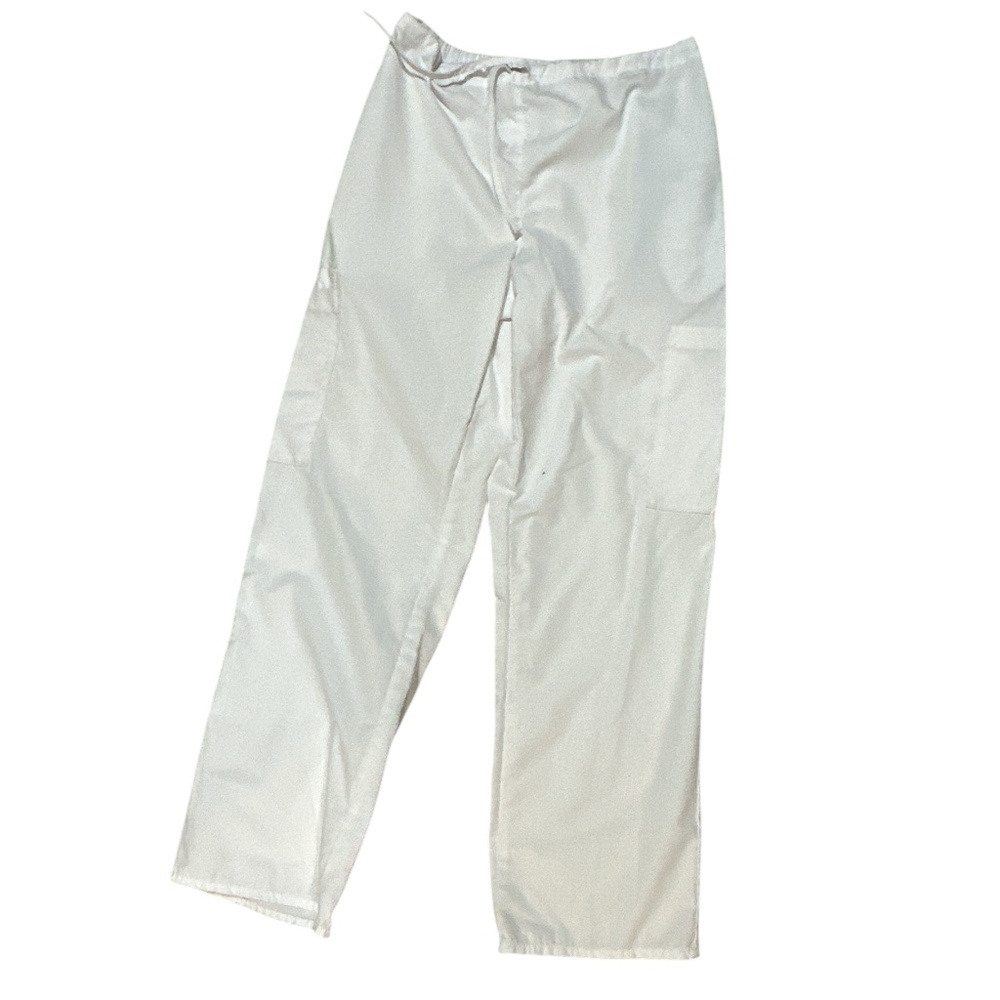 SPECTRUM WHITE SCRUB PANTS MEDIUM